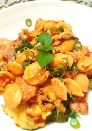 A picture of Bacon Ricotta Pasta.