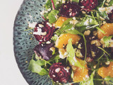 Ensalada de remolacha asada y mandarina