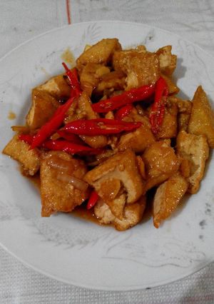 Foto resep Tumis tahu kulit saus tiram