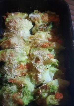 Foto di Involtini di verza con zucca e provola