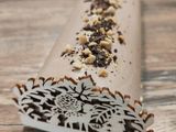 Bûche peanut cookie