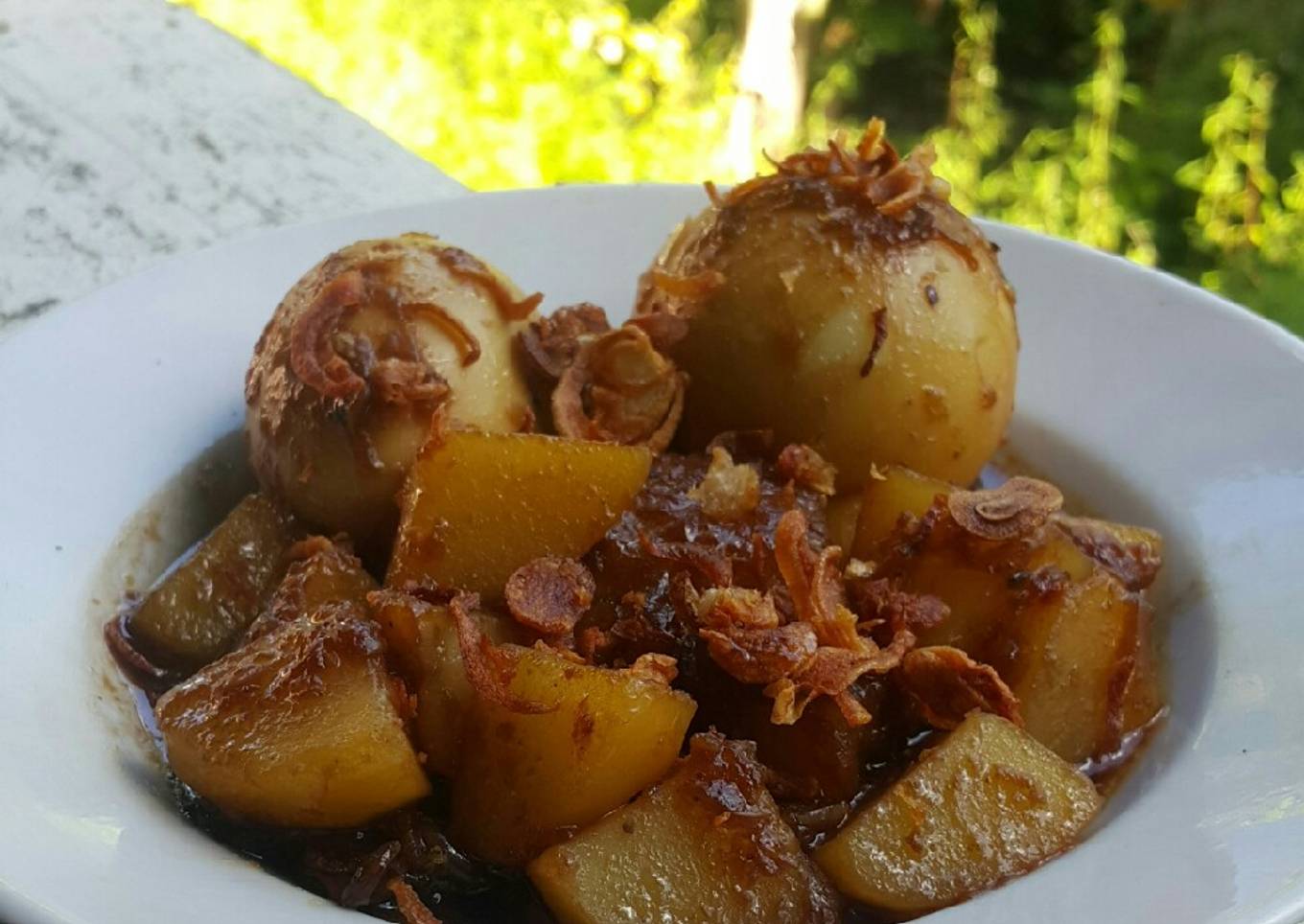 Semur Telur Tahu Kentang