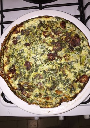 Una foto de Tortilla de Pak Choi