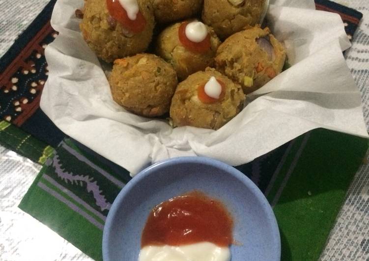 Bumbu mengolah Perkedel tempe saus merah putih #bandung_recookfitriani yang Menggugah Selera