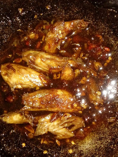 A picture of Mackarel Tuna Fish with Soy Sauce.