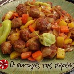 A picture of Traditional spetzofai.