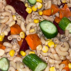 Beetroot macaroni A picture of Beetroot macaroni.