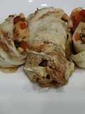 Napa Cabbage Rolls with Chicken Breast Fajitas