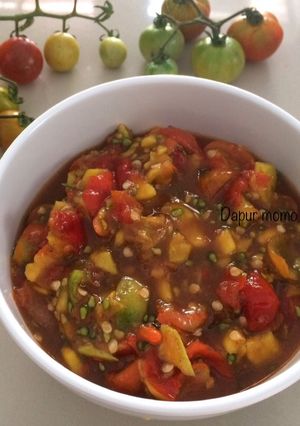 Foto resep Sambal mangga (kweni)dan tomat kecil