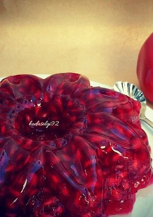 عکسی از دستور ژله انار