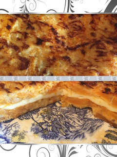 Una foto de Tortilla de calabaza con queso