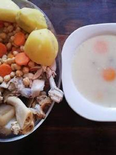 Una foto de Puchero y su pringá