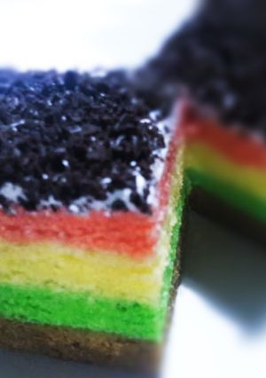 Foto resep Rainbow Cake Kukus