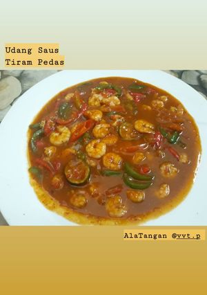 Foto resep Udang saus tiram pedas