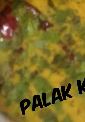 A picture of Palak ki kadhi.