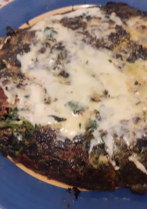 Una foto de Tortilla de espinacas express