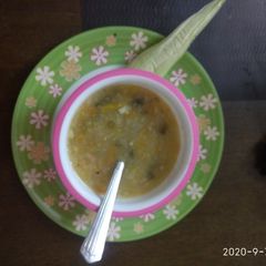 A picture of Corn soup.
