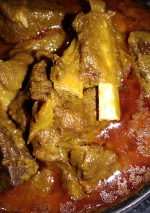 পেঁপে দিয়ে মটন কষা (pepe diye mutton kosha recipe in Bengali) রেসিপির প্রধান ছবি