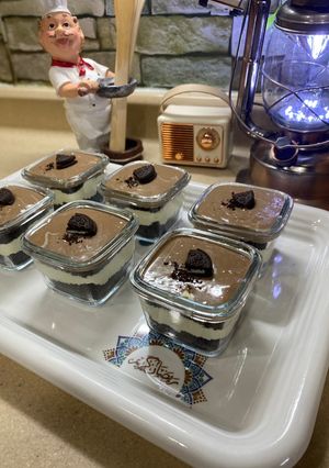 صورة لوصفة حلى كاسات الاوريو