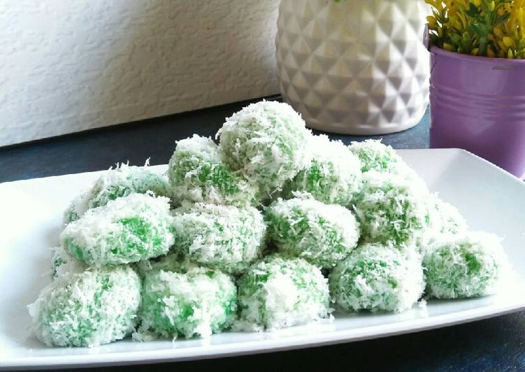 resep cara membuat Klepon Pandan