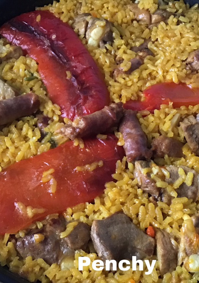 Una foto de Arroz con embutido de mi tierra (Cartagena)