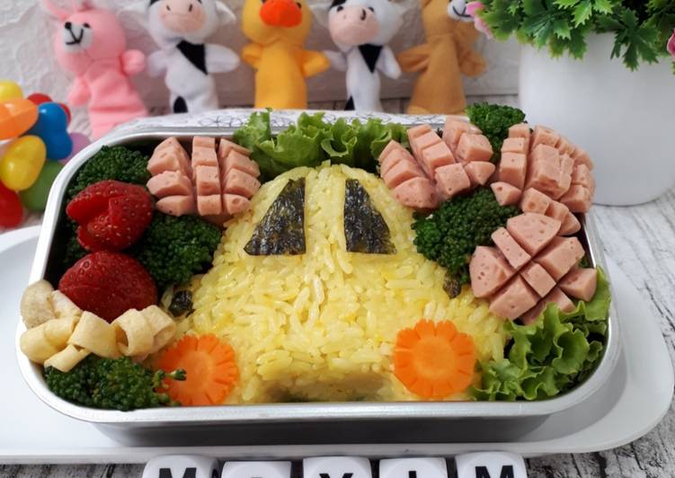 Cara Gampang Membuat Rice bento cars, Menggugah Selera