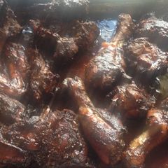 A picture of Baked jerked chicken.