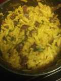 Cheesy jalepeno mac and cheese with deer sausage