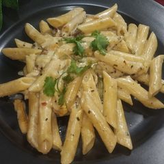 White sauce pasta A picture of White sauce pasta.