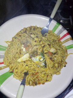 A picture of Spaghetti and beans Jollop.