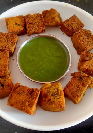 A picture of Kothimbir Vadi Recipe | Maharastrian Kothimbir Vadi Recipe.