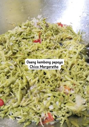 Foto resep Oseng bunga pepaya