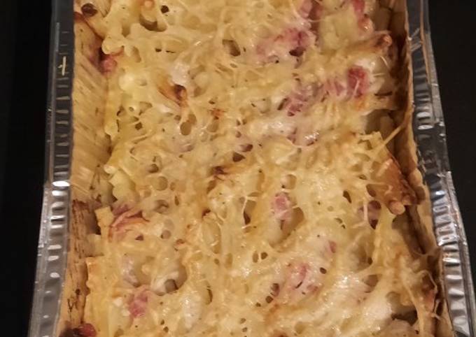 Gratin de macaroni a la sauce chou-fleur