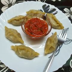 A picture of Soya and Mixed Veg Momo.