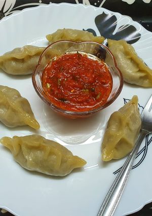 A picture of Soya and Mixed Veg Momo.