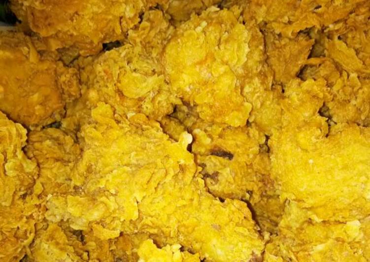 Cara Gampang Menyiapkan Ayam goreng tepung ala kfc Anti Gagal