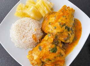 Una foto de Pollo a la norteña