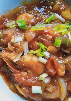 Foto resep Udang saus asam manis Saori