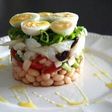 Ensalada de judías y bacalao