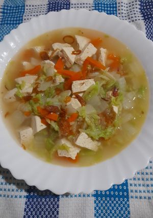 Foto resep Tumis nyemek sawi putih tahu wortel