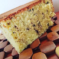A picture of My Lemon coconut cake with chocolate #chocolatebakingcontest.