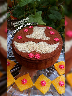 عکسی از دستور کیک پرتقالی بدون فر 🌸