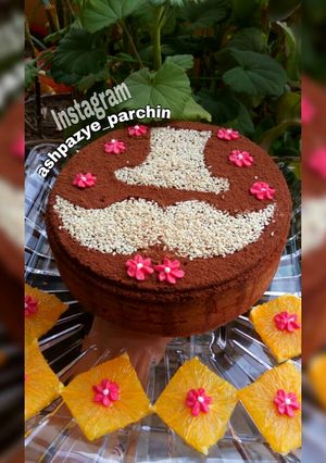 عکسی از دستور کیک پرتقالی بدون فر 🌸