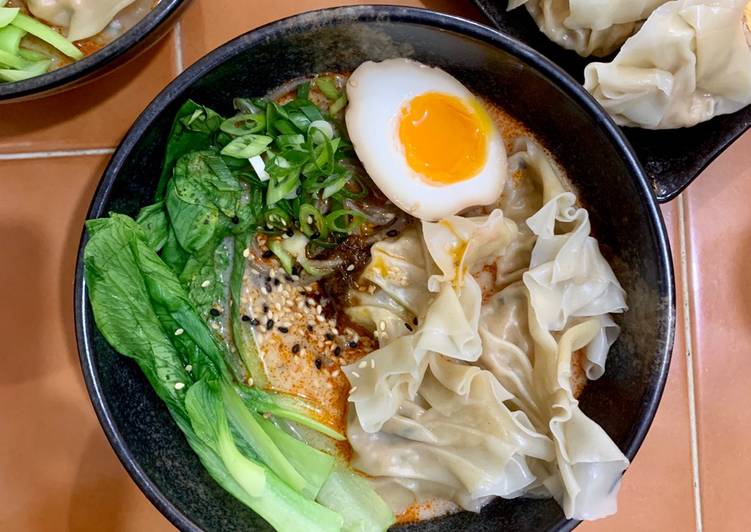 Recipe of Super Quick Homemade Shrimp Wonton Soba