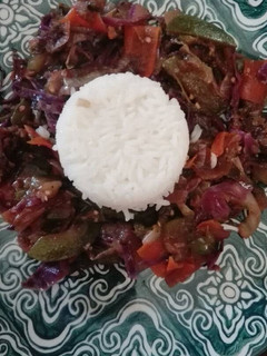 Una foto de Wok de verduras