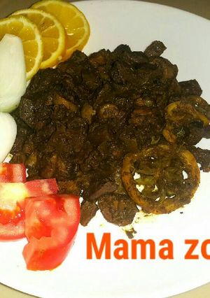 صورة لوصفة حميسة قلب وفشة (رئة) الخروف