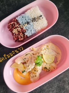 รูปของ ไก่ย่างซอสครีมมะนาว (เมนูอาหารเด็ก) เมนูข้าวกล่อง