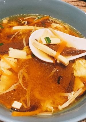 A picture of Hot and Sour Soup.