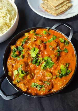 A picture of Hare Chane Ke Sabji.