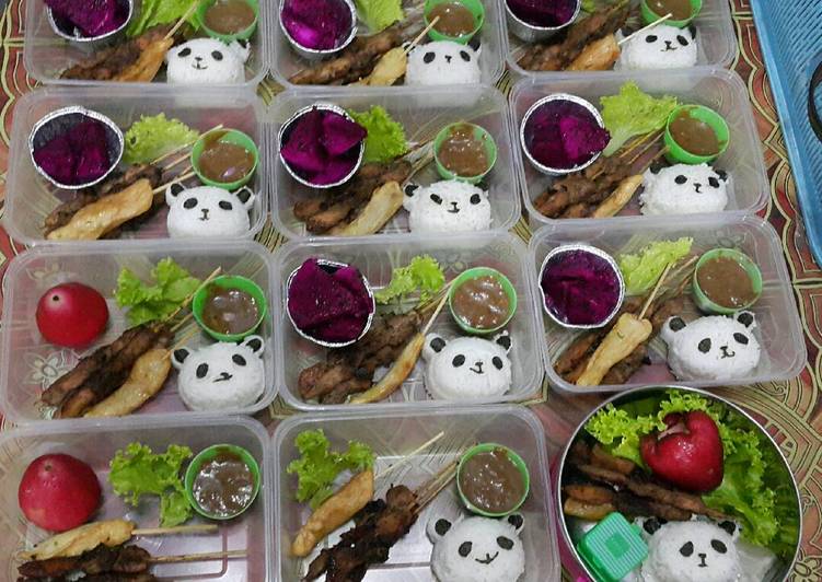 Bekal Anak Bento "Sate Ayam Otak2"😊